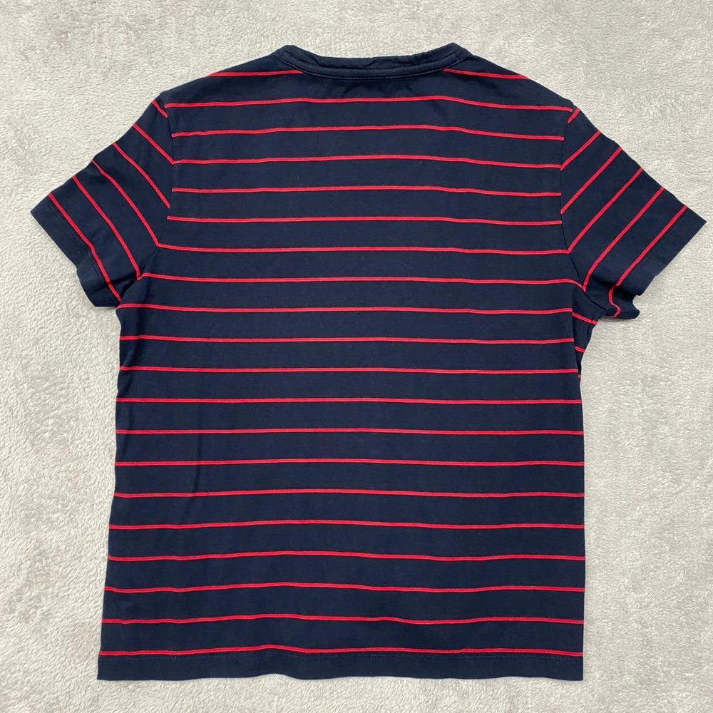 Madewell Top Womens Small Perfect Crewneck Tee Jersey Navy Red Stripe NY733 - Picture 10 of 11